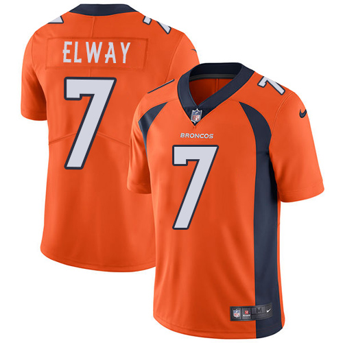 Nike Broncos #7 John Elway Orange Team Color Youth Stitched NFL Vapor Untouchable Limited Jersey